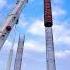 Installation Of Giant Cylindrical Concrete Mold Good Tools And Machinery Make Work Easy