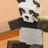 Giant Panda Shocked By Baby Panda While Eating Bamboo