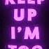 Flash Warning KEEP UP Odetari Lyrics