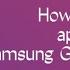 How To Hide Apps In Samsung Galaxy A Series Sienna Youtube