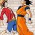 Goku And Luffy S Potara Fusion Animation Shorts Dragonball Onepiece