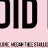 I DID IT DJ Khaled Post Malone Megan Thee Stallion Lil Baby DaBaby Lyric Video