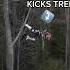He Kicked Off A Tree To Save Himself