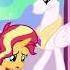 MLP TMNT Sunset And Celestia Meet Again TMNT 2012 Scenes
