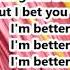 Ann Marie Better Off Lyrics