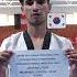 MOHAMMAD MOSTAFA MOHAMMADI UNDER 30 COLOR BELT PRELIMINARY TAEGUK HO JANG