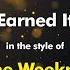 The Weeknd Earned It Karaoke Version From Zoom Karaoke