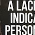 A Lack Of Friends Indicates That A Person Has Many